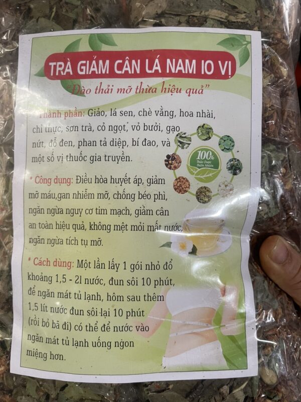 trà giảm cân lá nam 10 vị 